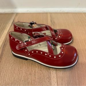 New Gucci red Mary, Jane's kids shoe